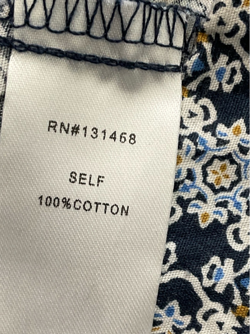 Luxury Brand AVARA XS Navy and White Summer Blouse - Picture 9 of 9